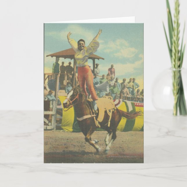 Carte Beatrice Cooper fait un stand romain. (Devant)