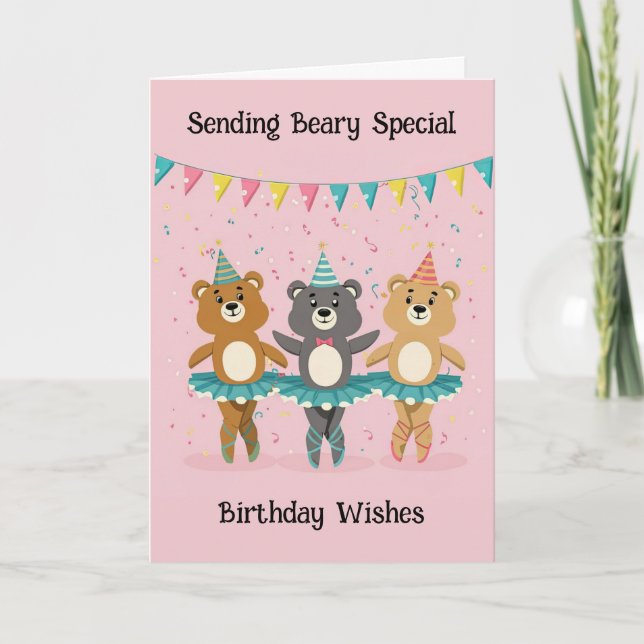 Carte Beau Ballet Anniversaire (Devant)