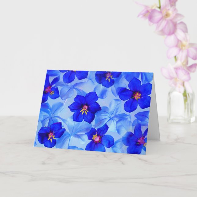 Carte Beau Bleu Se Bien (Orchidée)