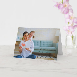 Carte Beau cadeau de fête des mères