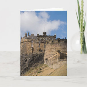 Carte Beau célèbre château géant d'Édimbourg à