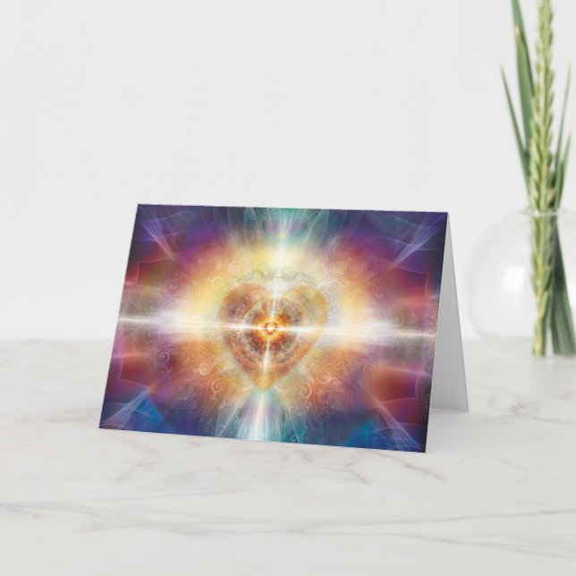 Carte Beau centre de coeur (Devant)