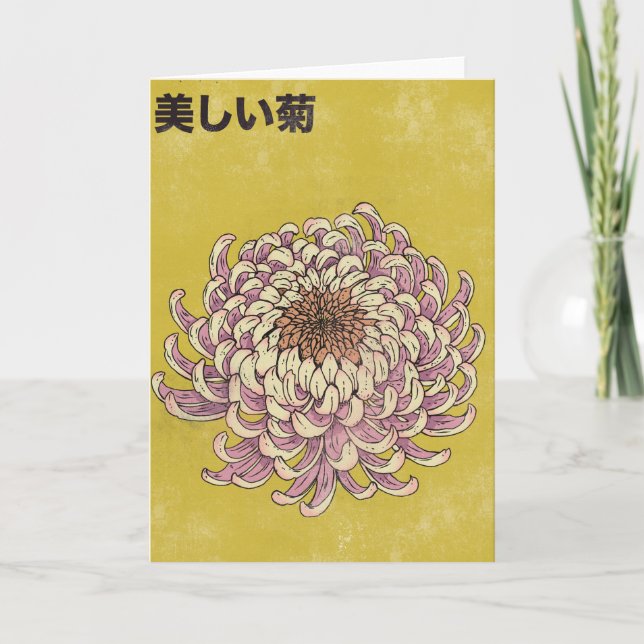 Carte Beau Chrysanthème (Devant)