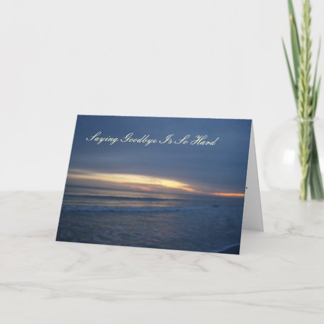 Carte Beau coucher de soleil sur l'eau (Devant)
