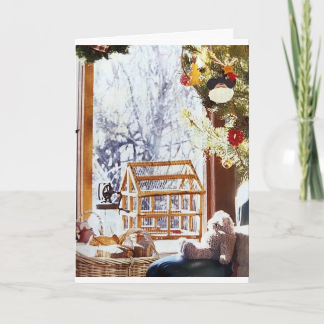 CARTE **BEAU DÉCOR NOËL VOUS SOUHAITE** (Devant)