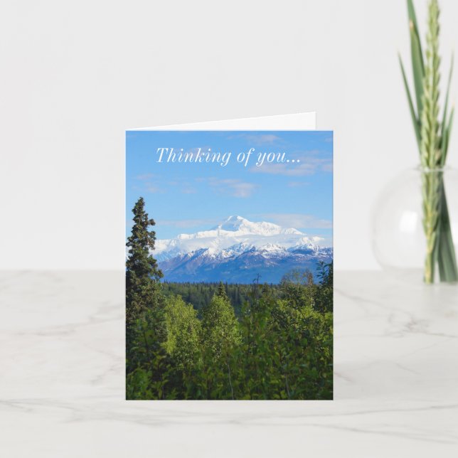 Carte Beau Denali Pensant à Toi (Devant)