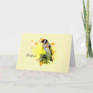 Carte Beau Goldfinch Dessin est une étoile