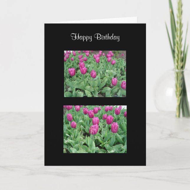 Carte Beau Jardin de Tulipes (Devant)