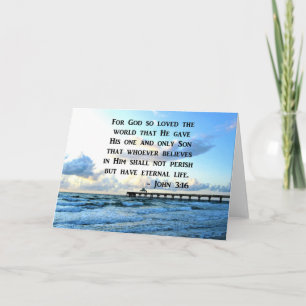 CARTE BEAU JOHN 3:16 INSPIRING PHOTO