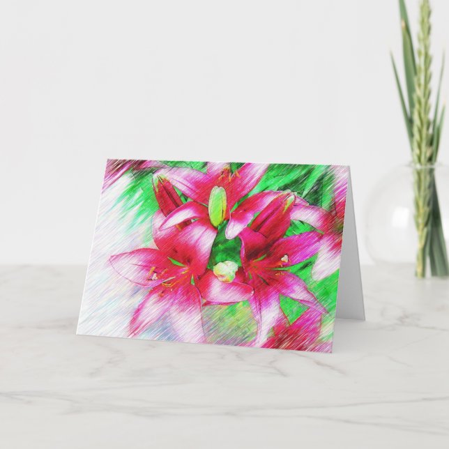 Carte Beau lis (Devant)