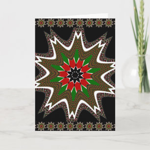 Carte Beau Motif Culturel Géométrique Kenya