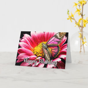 Carte Beau papillon Joyeux anniversaire