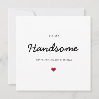 Carte Beau petit ami coeur romantique heureux anniversai