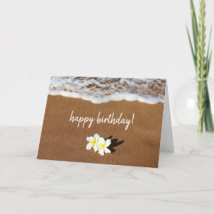 Carte Beau Plumeria Maui Anniversaire