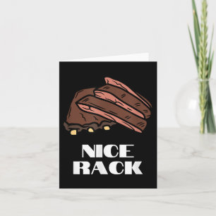 Carte Beau Rack - Drôle Ribs &amp; Bbq