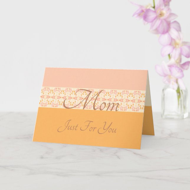 Carte Beau rose floral Accenté (Orchidée)