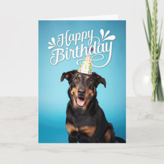 Carte Beauceron Chien Joyeux Anniversaire