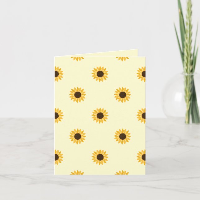 Carte Beaucoup de tournesols (Devant)