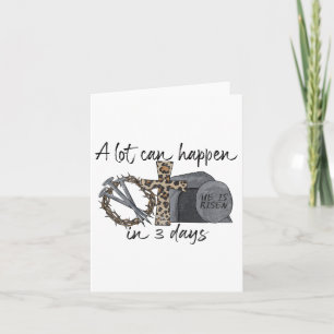 Carte Beaucoup Peuvent Se Passer En 3 Jours Joyeux Pâque