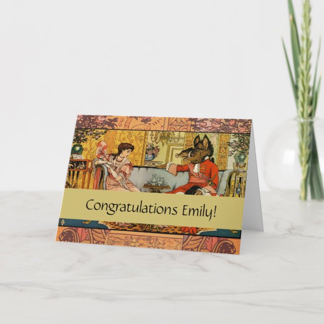 Carte Beauté Beast Classic Fairy Tale Caractères (Devant)