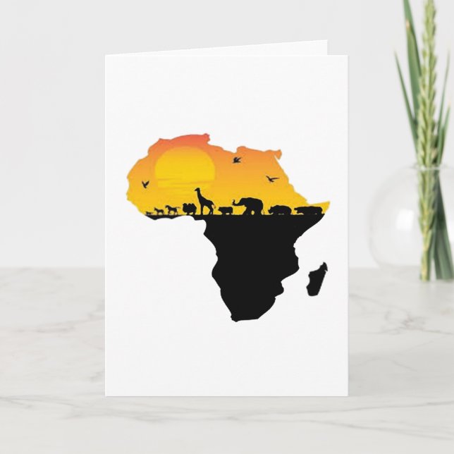 CARTE BEAUTÉ DE L'AFRIQUE (Devant)