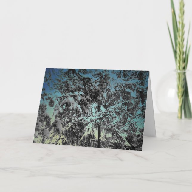 Carte Beauté hivernale enneigée (Devant)