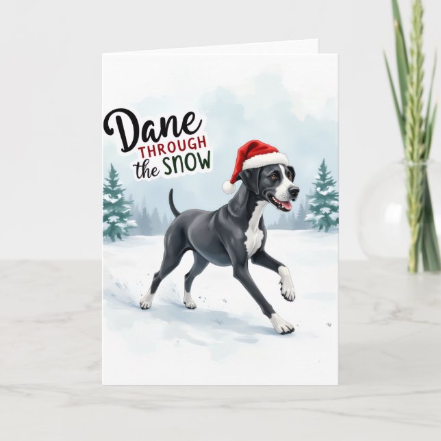 Carte Beautiful Great Dane Cushion (Devant)