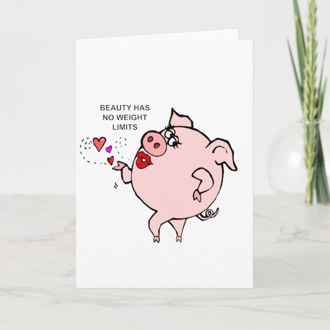 CARTE BEAUTY PIG (Devant)