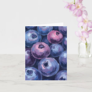 Carte Beaux Bleuets   Peinture de Fruits