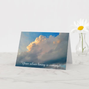 Carte Beaux nuages Cancer Support Encouragement