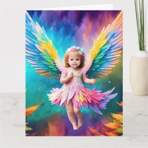 Carte Bébé Bébé Ange ailes Art-38424