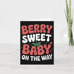 Carte Bébé Berry Sweet en route Mignonne Grossesse de Fr