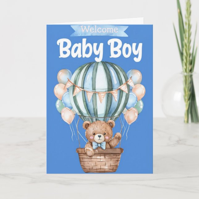 Carte bébé de bienvenue (Devant)