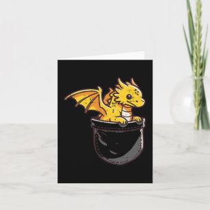 Carte Bébé Dragon De Poche Mignon Fantastique Mythique E