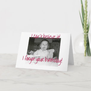 Carte Bébé émerveillé Joyeux Anniversaire tardif