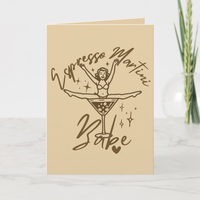 Carte Bébé Espresso Martini  (Devant)