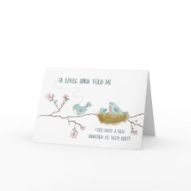 Bébé Félicitations Un Petit Oiseau M'A Dit Oiseau