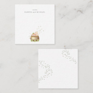 Carte bébé Jour de la Saint Patrick aquarelle