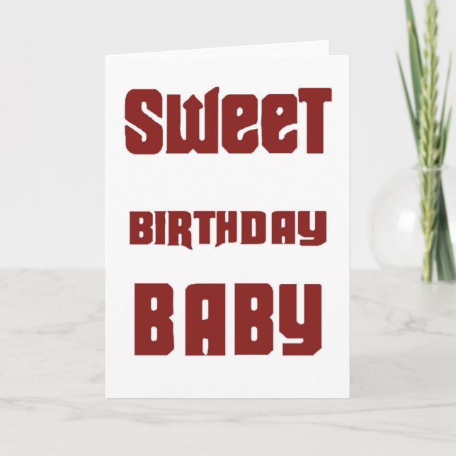 Carte Bébé joyeux anniversaire (Devant)