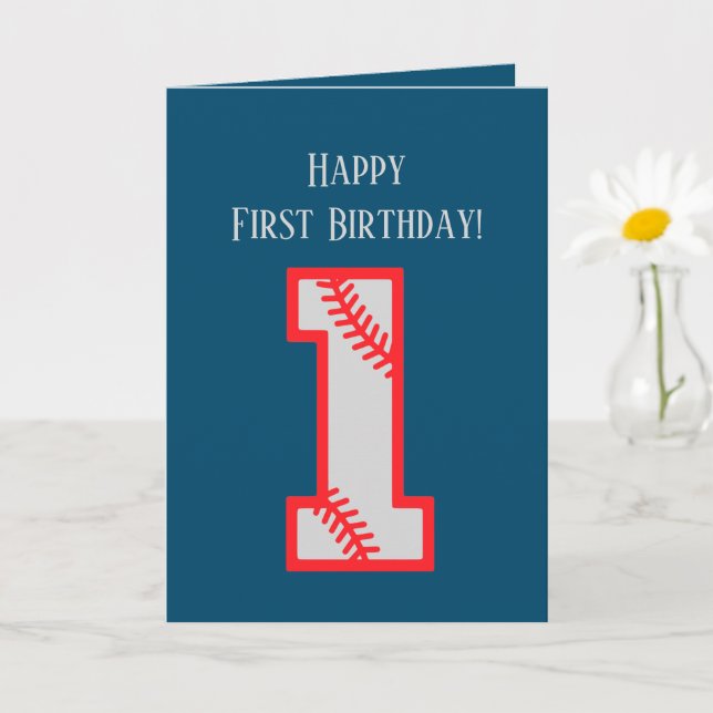 Carte bébé mignon sport de baseball ajouter un sentiment (Petite plante)