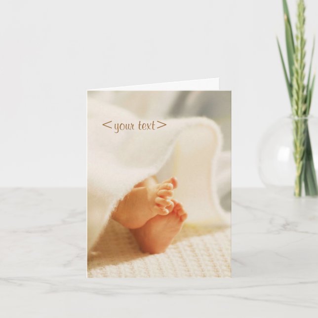 Carte bébé personnalisable (Devant)