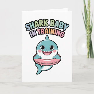 Carte Bébé requin en formation | Enfants