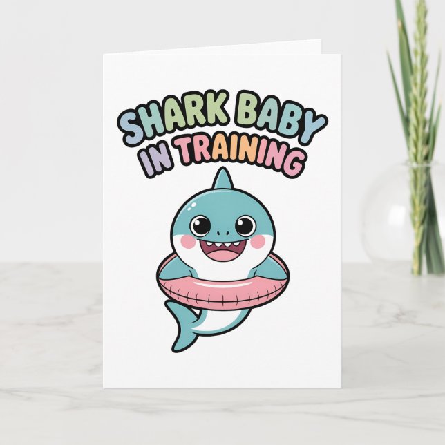 Carte Bébé requin en formation | Enfants (Devant)