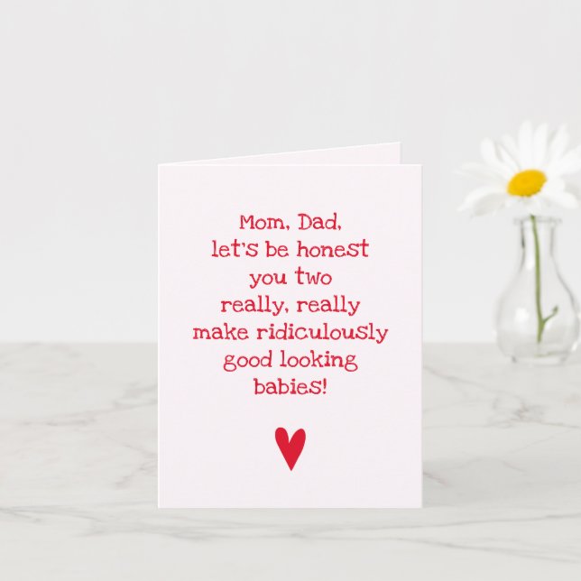 Carte Bébés Beau Gosse - Citation Drôle Anniversaire de  (Petite plante)