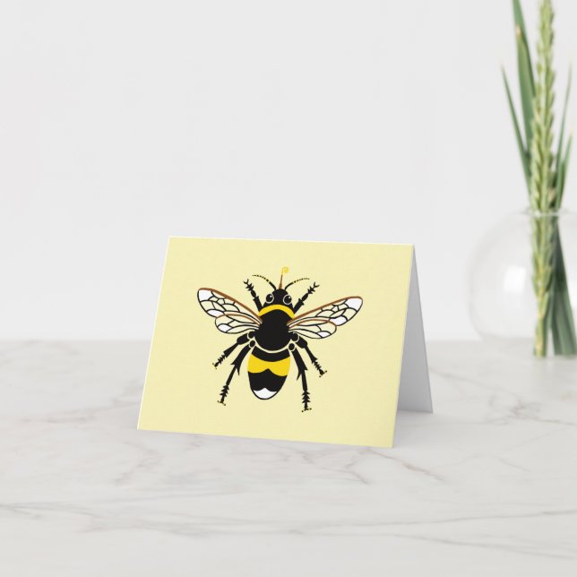 Carte BEE cool - Faune - Insecte - Jaune (Devant)
