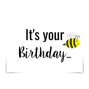 Carte "BEE Grateful You got card" Cranky Bee Anniversair