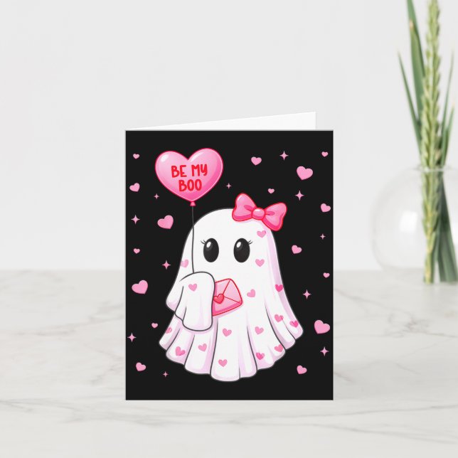 Carte Bee My Boo Heart Boo Ghost Valentine Outfit Women  (Devant)