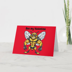 Carte Bee my Valentine !