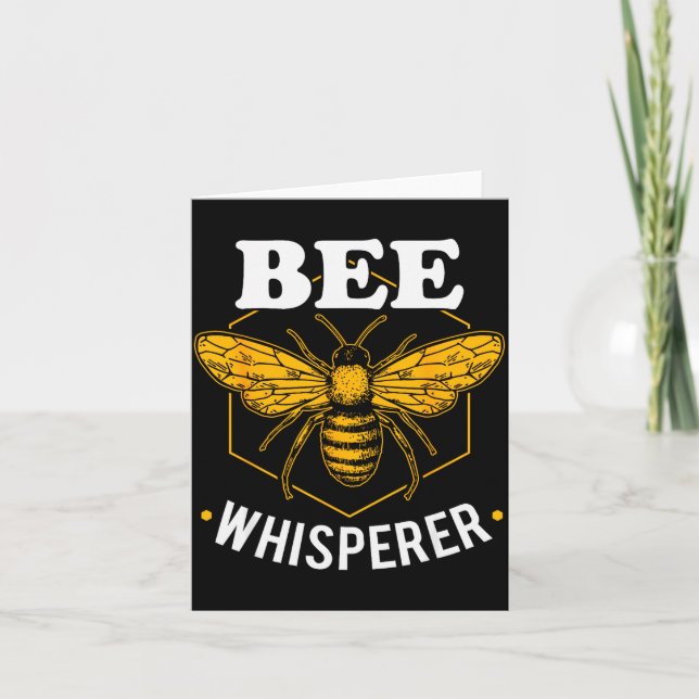 Carte Bee Whisperer - Funny Beekeeng &amp; Beekeeper  (Devant)