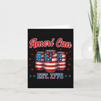 Carte Beer American Flag 4 juillet Hommes Femmes Merica 